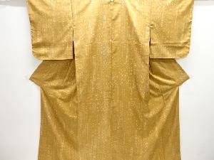 七宝に抽象模様手織り紬着物